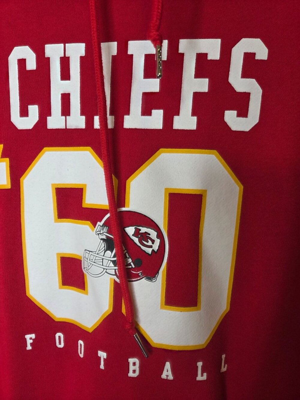 Womens Kansas City Chiefs Tunic Hoodie Sweatshirt XL NFL Team Apparel Graphic - Picture 3 of 9